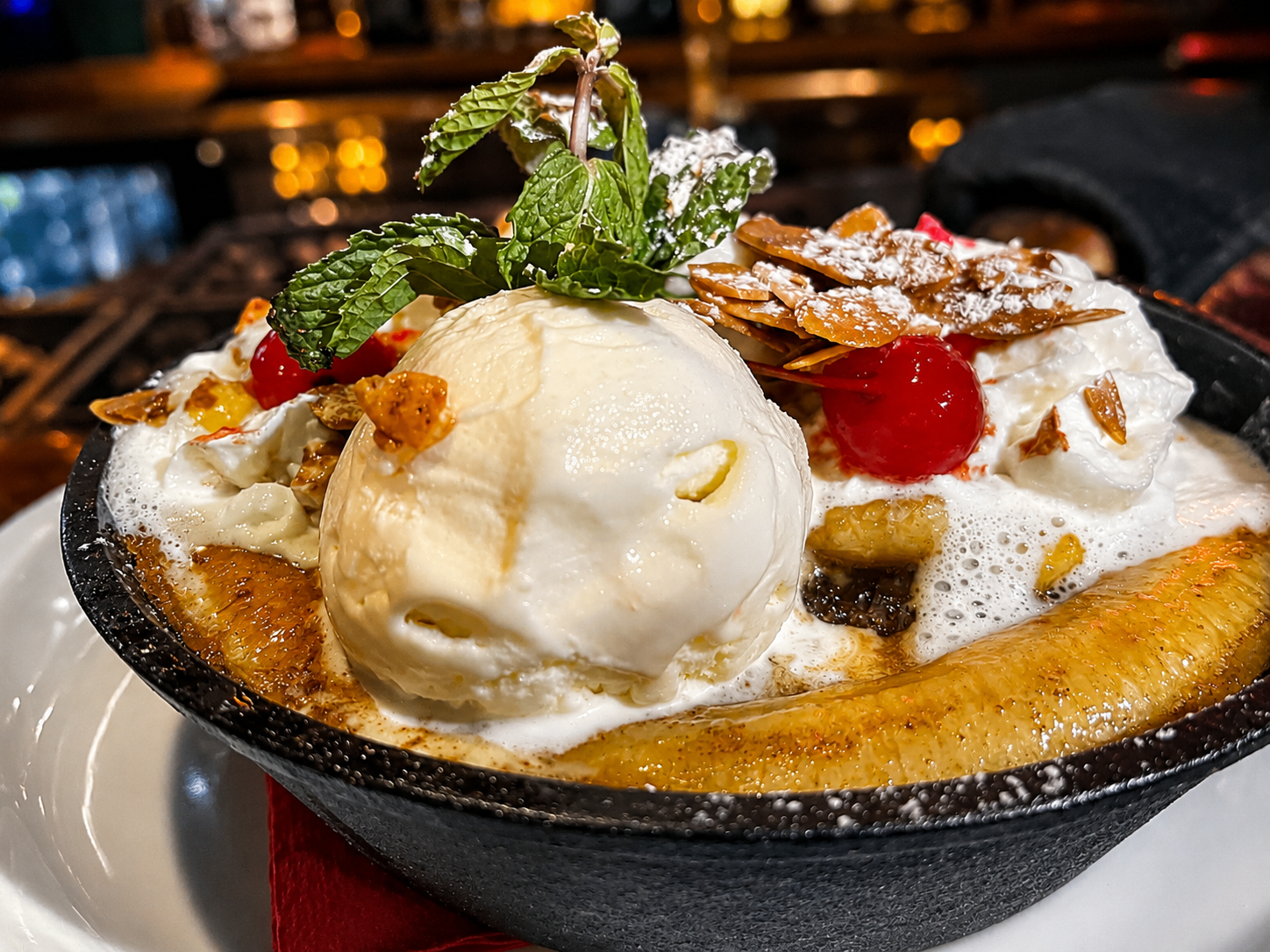 IMC Restaurant and Bar Banana Foster Dessert