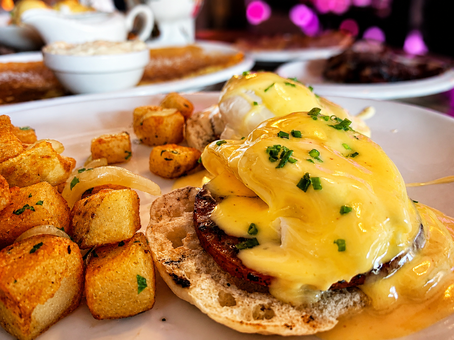 IMC Restaurant and Bar Egg Benedict Brunch