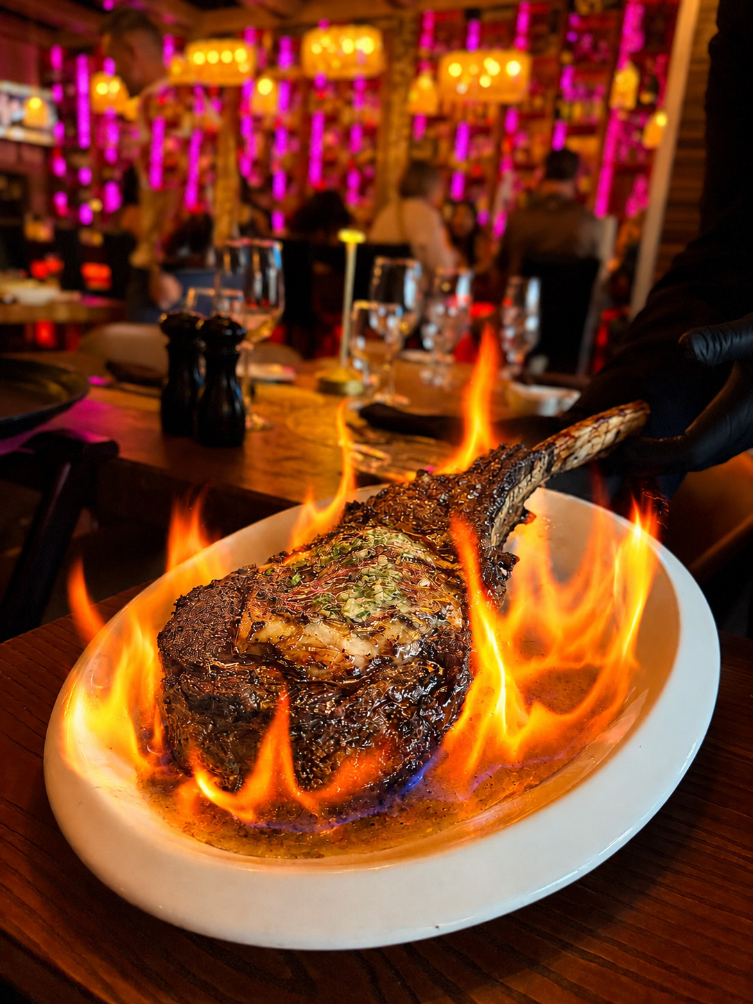Prime steak dinner at IMC Restaurant & Bar in Huntington Village